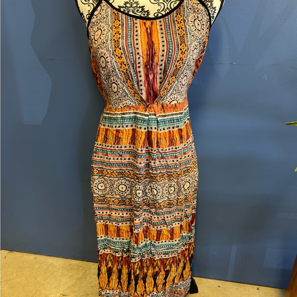 Angie Multicolor Bohemian Maxi Dress